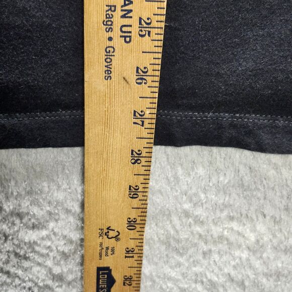 ​Men's M Nike The Nike Tee Black L/S T-Shirt Yellow Swoosh Blue Camo Back Graphi - Picture 9 of 12